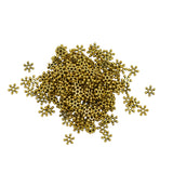 Maxbell 200pcs Vintage Gold Daisy Flower Flat Spacer Beads Jewelry Making Findings