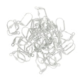 Maxbell 50pcs Shell Flower Leverback Earring Wire Coil Jewelry Finding