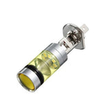 Maxbell 2pcs H1 100W Fog Light Yellow LED DRL Projector Lamp Bulb for Car Vehicle