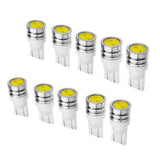 Maxbell 10PCS Universal T10 1.5W White LED Car Instrument Dash Interior Light Side Wedge Bulbs