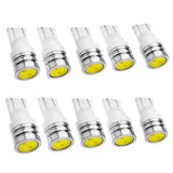 Maxbell 10PCS Universal T10 1.5W White LED Car Instrument Dash Interior Light Side Wedge Bulbs