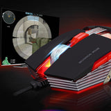Maxbell Ergonomic Design 4000 DPI Optical USB Wired Professional Gaming Mouse PC