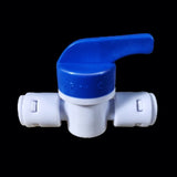 Maxbell 5 Pieces 1/4"OD Tube Ball Valve Quick Connect Straight Fitting for RO Water