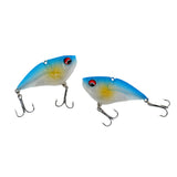 Maxbell 6Pcs Soft Baits VIB Vibration Casting Trolling Fishing Lure with VMC Hooks