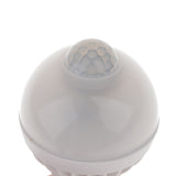 Maxbell PVC E27 180-240V Auto LED Infrared Globe Ball Bulb Lamp 5W 3000K Warm White