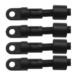 Maxbell 4 Pieces Replacement Shock Cord Fixed End Stop for 1/4 inch Kayak Bungee Rope Rigging