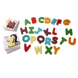 Maxbell Wooden Baby Preschool ABC Alphabet Cards Animal Letters Puzzle Cognitive Toy