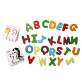 Maxbell Wooden Baby Preschool ABC Alphabet Cards Animal Letters Puzzle Cognitive Toy