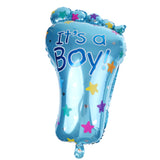 Maxbell HAPPY BIRTHDAY Letters Baby Foot Foil Balloons Boy Baby Shower Party Decoration