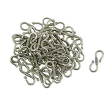 Maxbell 50Pcs Tibetan Silver S Hook Clasp Necklace Clasp Jewelry Findings 23 x 9 mm