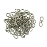 Maxbell 50Pcs Tibetan Silver S Hook Clasp Necklace Clasp Jewelry Findings 23 x 9 mm