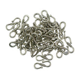 Maxbell 50Pcs Tibetan Silver S Hook Clasp Necklace Clasp Jewelry Findings 23 x 9 mm