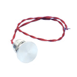 Maxbell 12mm Resetable Flat Head Stainless Steel Push Button Switch