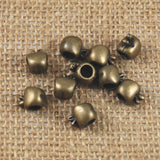 Maxbell 30 Pieces/ Pack Apple Shape Loose Spacer Beads DIY Jewelry Necklace Making Beads 4.5mm Hole European Beads