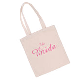 Maxbell Wedding Party Bridal Tote Bag Bridesmaid Hen Party Gift Bag The Bride Beige