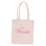 Maxbell Wedding Party Bridal Tote Bag Bridesmaid Hen Party Gift Bag The Bride Beige