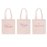 Maxbell Wedding Party Bridal Tote Bag Bridesmaid Hen Party Gift Bag The Bride Beige