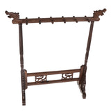 Maxbell Wooden Chinese Calligraphy Painting Brush Writing Pen Hanging Rack Hook Holder Stand