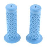 Maxbell 1 Pair Vintage Rubber Motorcycle Handlebars Grips 7/8 22mm Universal Blue