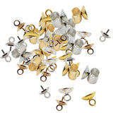 Maxbell 50 Pieces Mixed Style Hair Rope Clasps Hair Jewelry Findings Accessories