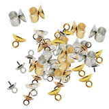 Maxbell 50 Pieces Mixed Style Hair Rope Clasps Hair Jewelry Findings Accessories