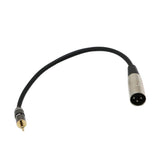 Maxbell 3.5mm TRS to XLR Male Adapter Cable (1FT) - Male to Male Stereo XLR Adapter to 3.5mm 1/8" TRS Auxiliary AUX Headphone Audio Jack Plug Converter Wire Cord