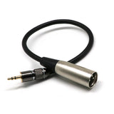 Maxbell 3.5mm TRS to XLR Male Adapter Cable (1FT) - Male to Male Stereo XLR Adapter to 3.5mm 1/8" TRS Auxiliary AUX Headphone Audio Jack Plug Converter Wire Cord