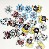 Maxbell 100 Pieces Mix Cartoon Pirate Wooden Buttons Scrapbooking Crafting Sewing 2 Holes