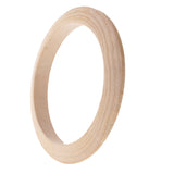 Maxbell 6 Pieces Natural Unfinished Round Wooden Cuff Bangle Bracelet DIY Wood Craft