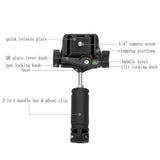 Maxbell KINGJOY VT-1310 Lightweight Camera Video Tripod Pan Tilt Head w/ Phone Clip