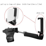 Maxbell KINGJOY VT-1310 Lightweight Camera Video Tripod Pan Tilt Head w/ Phone Clip