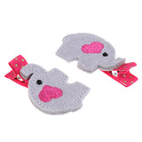 Maxbell Elephant Design Hair Clips Hair Accessories Headpiece for Girls Kids Children 5-piece