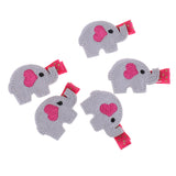 Maxbell Elephant Design Hair Clips Hair Accessories Headpiece for Girls Kids Children 5-piece