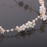 Maxbell Beautiful Women Girls Flower Pearl Headpieces Hair Jewelry Costume