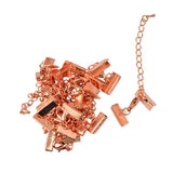 Maxbell Set of 12PCS Clasp Clips Jewelry Findings FOR Necklace Bracelet Jewelry Making Rose Gold