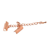 Maxbell Set of 12PCS Clasp Clips Jewelry Findings FOR Necklace Bracelet Jewelry Making Rose Gold