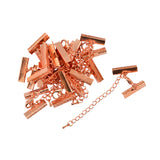 Maxbell Set of 12PCS Clasp Clips Jewelry Findings FOR Necklace Bracelet Jewelry Making Rose Gold 0.24 x 0.87 inch