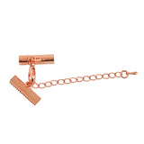 Maxbell Set of 12PCS Clasp Clips Jewelry Findings FOR Necklace Bracelet Jewelry Making Rose Gold 0.24 x 0.87 inch