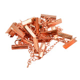 Maxbell Set of 12PCS Clasp Clips Jewelry Findings FOR Necklace Bracelet Jewelry Making Rose Gold 0.24 x 0.87 inch