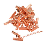 Maxbell Set of 12PCS Clasp Clips Jewelry Findings FOR Necklace Bracelet Jewelry Making Rose Gold 0.24 x 1 inch