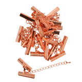 Maxbell Set of 12PCS Clasp Clips Jewelry Findings FOR Necklace Bracelet Jewelry Making Rose Gold 0.24 x 1 inch