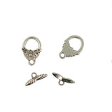 Maxbell 50 Sets Flower Leaf Branch OT Toggle Clasps Connector Jewelry DIY Making