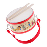 Maxbell Portable Snare Drum with Wooden Drumsticks for Children Educational Toys Christmas Gift