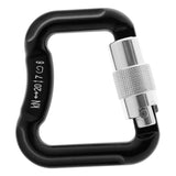 Maxbell Outdoor 20KN Aluminum Alloy Caribiners for Paraglider Paragliding/Powered Paragliding Camping Buckle Rock Climbing Safety Rescue Gear- Black