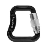 Maxbell Outdoor 20KN Aluminum Alloy Caribiners for Paraglider Paragliding/Powered Paragliding Camping Buckle Rock Climbing Safety Rescue Gear- Black