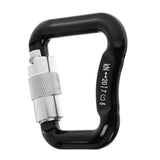 Maxbell Outdoor 20KN Aluminum Alloy Caribiners for Paraglider Paragliding/Powered Paragliding Camping Buckle Rock Climbing Safety Rescue Gear- Black