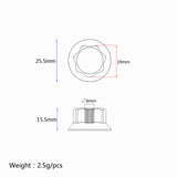 Maxbell Plastic Potentiometer Knurled Knob Cap Volume Control for 6mm Dia Shaft Hole Set of 3 Black 6 mm