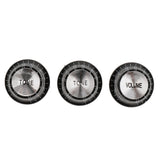 Maxbell Plastic Potentiometer Knurled Knob Cap Volume Control for 6mm Dia Shaft Hole Set of 3 Black 6 mm