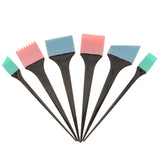 Maxbell 6pcs Durable Reusable Silicone Hair Dye Dyeing Tint Coloring Highlights Highlighting Brush Set Face Mask Quick Applicator Kit