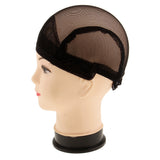 Maxbell Stretchable Women Lady Hair Wig Cap Weaving Mesh Net Making Wigs Snood Hairnet Accessories Band Black